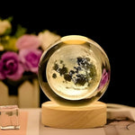 Moon Crystal Ball 3D Night Lamp
