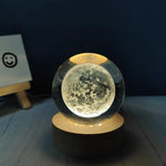 Moon Crystal Ball 3D Night Lamp
